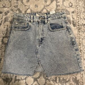 Denim mini skirt